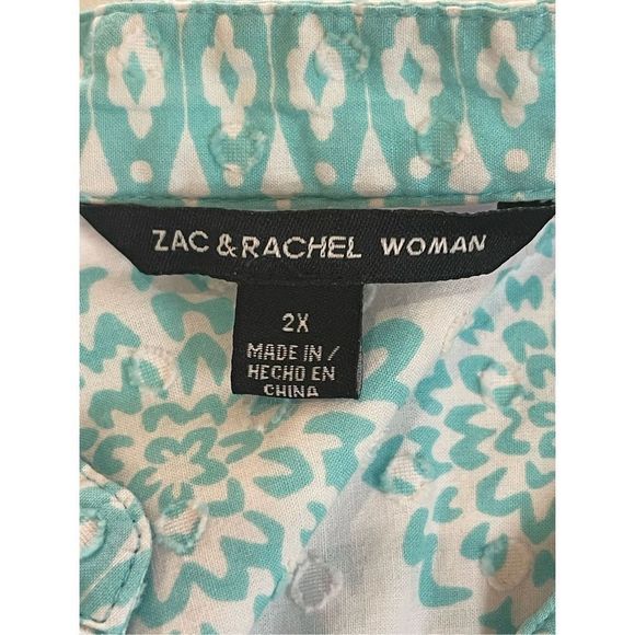 Zac & Rachel women’s blouse tunic 2X - Picture 5 of 6